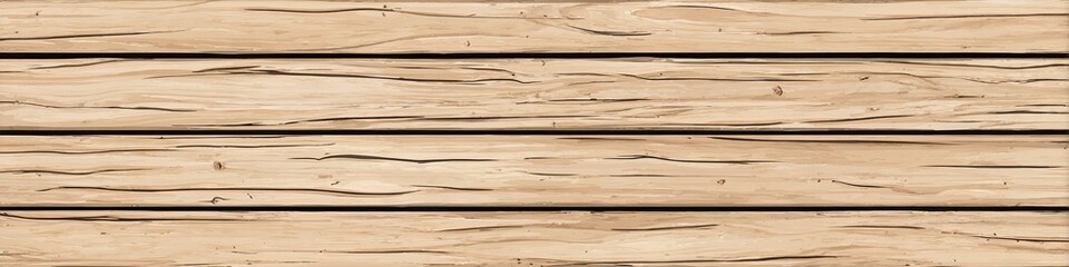 Obraz premium Light beige wood planks in horizontal rows