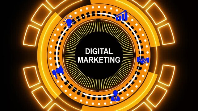 Business, Technology, Internet and network concept. Digital Marketing content planning advertising strategy concept. engage customers, and drive sales through targeted, measurable campaigns.