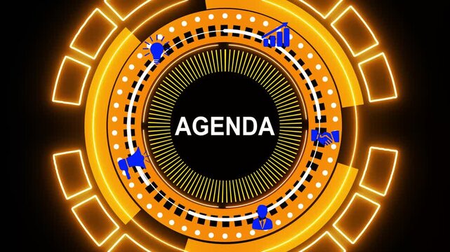 An agenda is a structured outline or plan of topics and activities to be discussed or accomplished during a meeting or event