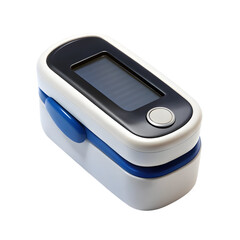 Fingertip pulse oximeter isolated on a transparent background