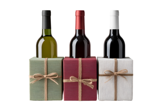 Wine bottles in gift boxes holiday presents wine gift set