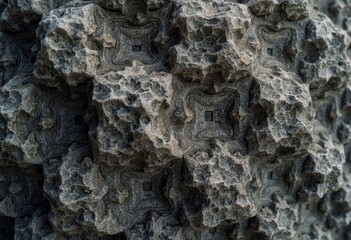 Close up of rough textured rocks