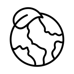 Eco Friendly Icon Vector Illustration Line Version        
