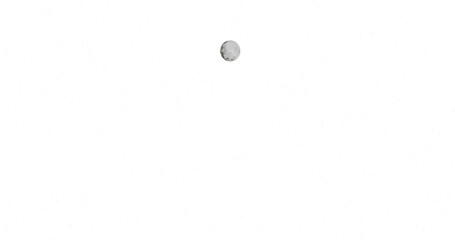 High-resolution image of the full moon in a starry night sky