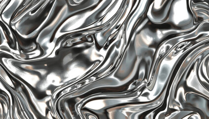 Luxury Shiny Silver Liquid Texture Background. Metallic Fluid Abstract Design for Premium Branding, Packaging, and Digital Art