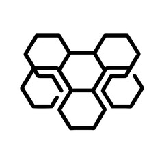 abstract background with hexagons