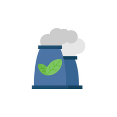 green ecology flat icon design