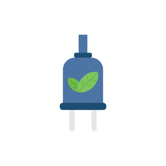 green ecology flat icon design