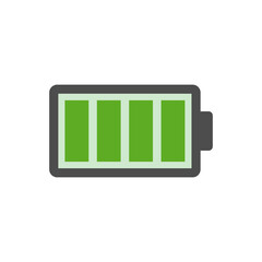 Battery Icon Vector Illustration Flat Version        