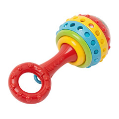 Rattle isolated on transparent background  
