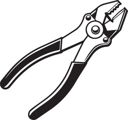 pliers on a white background
