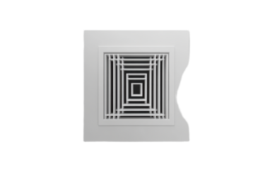 Air vent isolated on white background, png
