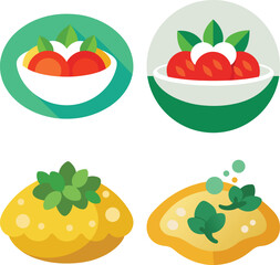 Enjoying delicious greek salad with stunning mediterranean sea view
