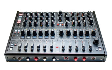 Fototapeta premium Analog mixer isolated on white background, png