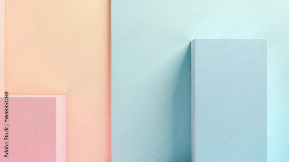 Poster a collection of boxes with varying colors stacked together, ideal for use in presentations or illust