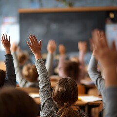 School Children in Classroom	