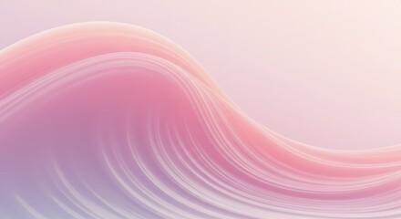 Abstract background with smooth waves and pastel gradient colors creates a soft texture