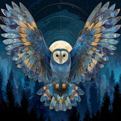 Owl in the night