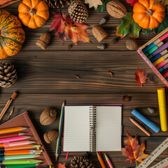 Back to school composition