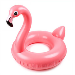 Pink flamingo inflatable pool float in a vibrant summer design  
