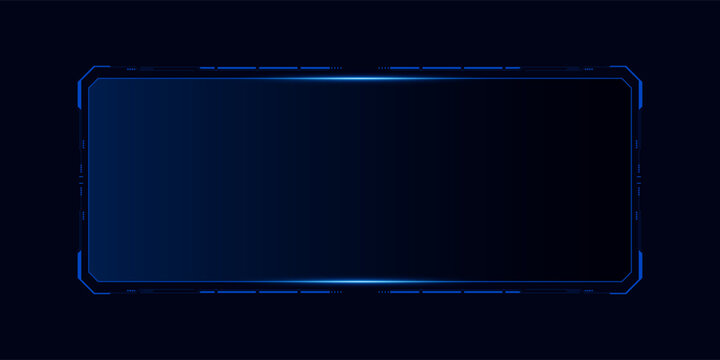 Sci fi futuristic user interface, HUD template frame design, Technology abstract background	

