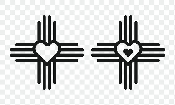 Zia symbols icons set. Zia vector signs