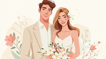 beautiful wedding couple is enjoying wedding no logos no brands ar 169