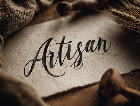 Handwritten script font for artisan vibe