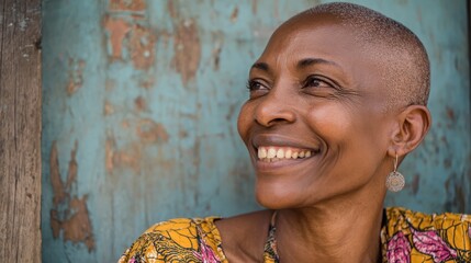 portrait of a healthy and happy middleaged african woman living with hiv no logos no brands ar 169