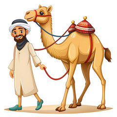 Camel Rider in Traditional Attire