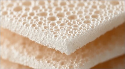 Beige loofah sponge for sustainable decor and skincare content