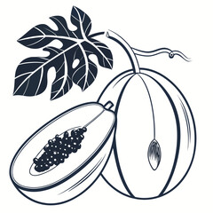 black and white lablab fruit