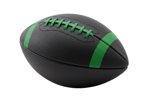 American Football Black Green Ball Sport Game Equipment Recreation Activity Athletic
