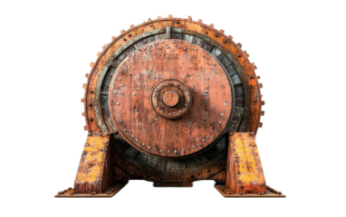 Ball Mill isolated on white background, png