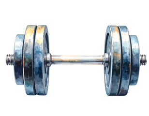 Naklejka premium Gym dumbbell vector isolated transparent background 