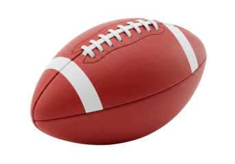 American Football Red White Ball Sport Game Equipment Recreation Activity Athletic