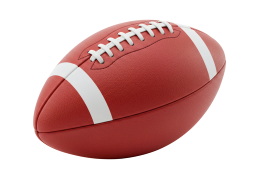 American Football Red White Ball Sport Game Equipment Recreation Activity Athletic