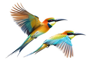 Fototapeta premium bee eater isolated on white background