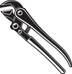 vector illustration of a pliers