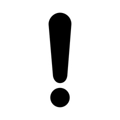 Bold Exclamation Mark Symbol.