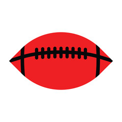 American Football Ball or Rugby Ball Vector, Sports Balls, Cartoon balls, Cartoon Sports balls, Images 