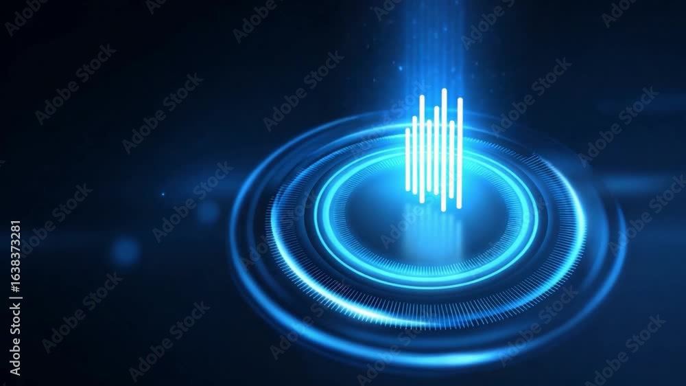 Aufkleber digital data stream: a vibrant abstract illustration of digital data stream. this visually striking 