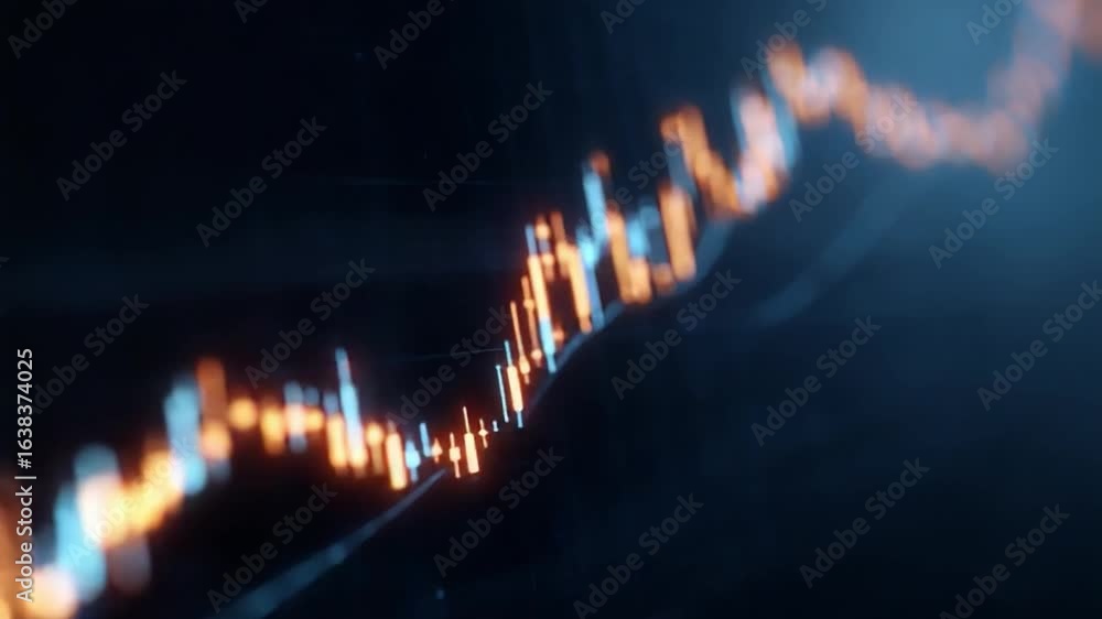 Poster financial data visualization: an abstract visual display of financial data in the digital landscape,
