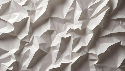 Obraz premium A detailed photograph showcases the intricate folds and textures of crumpled white paper.