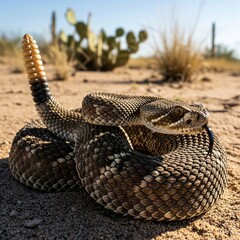 Naklejka premium rattlesnake snake 