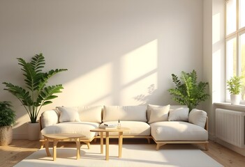 Sunny and Bright Modern Living Room