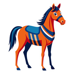 vector illustration of a horse