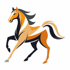 vector illustration of a horse