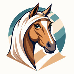 vector illustration of a horse