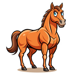 vector illustration of a horse
